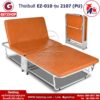 Thaibull รุ่น 2107 (PU) EZ-010 เตียงเสริมพับได้ เตียงนอน พร้อมเบาะรองนอน เตียงพับปรับระดับได้ เตียงหุ้มเบาะหนัง Foldable Portable Bed สีน้ำตาล